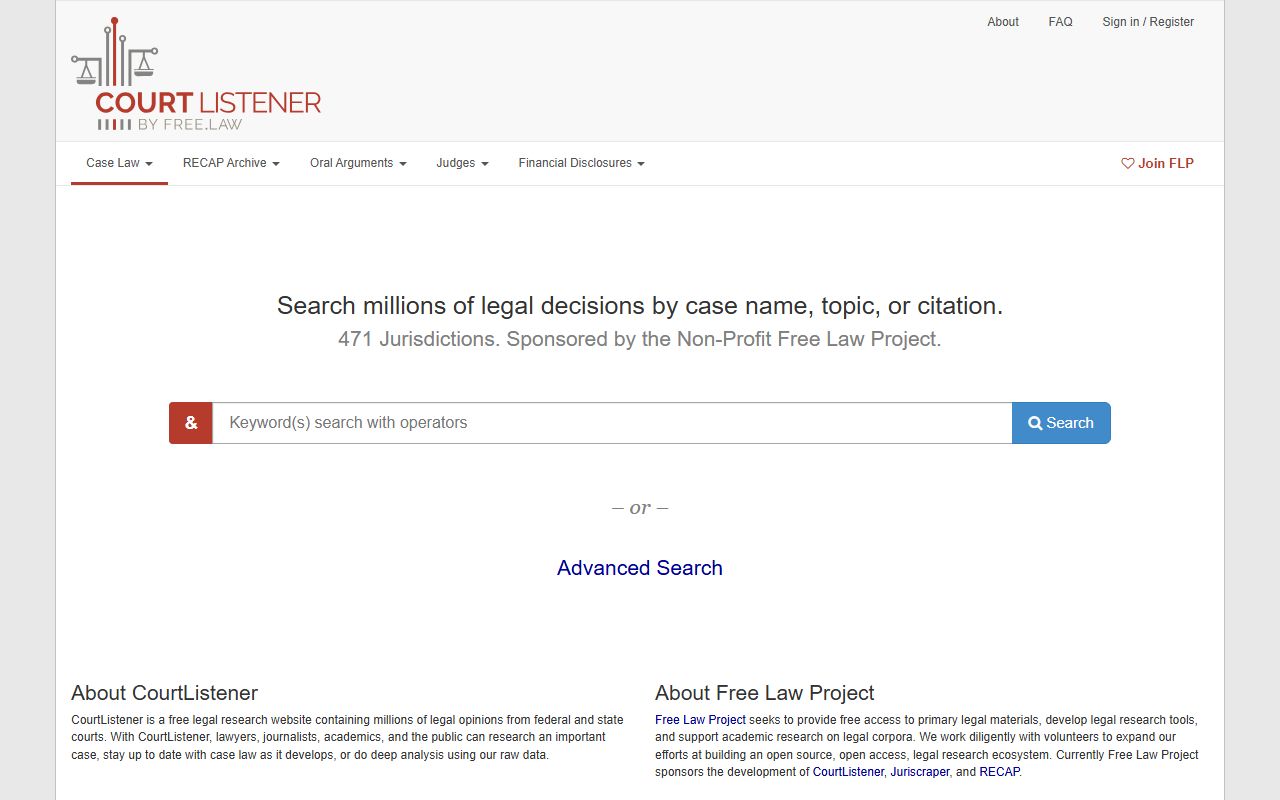 Grant Parish court dockets CourtListener legal search context