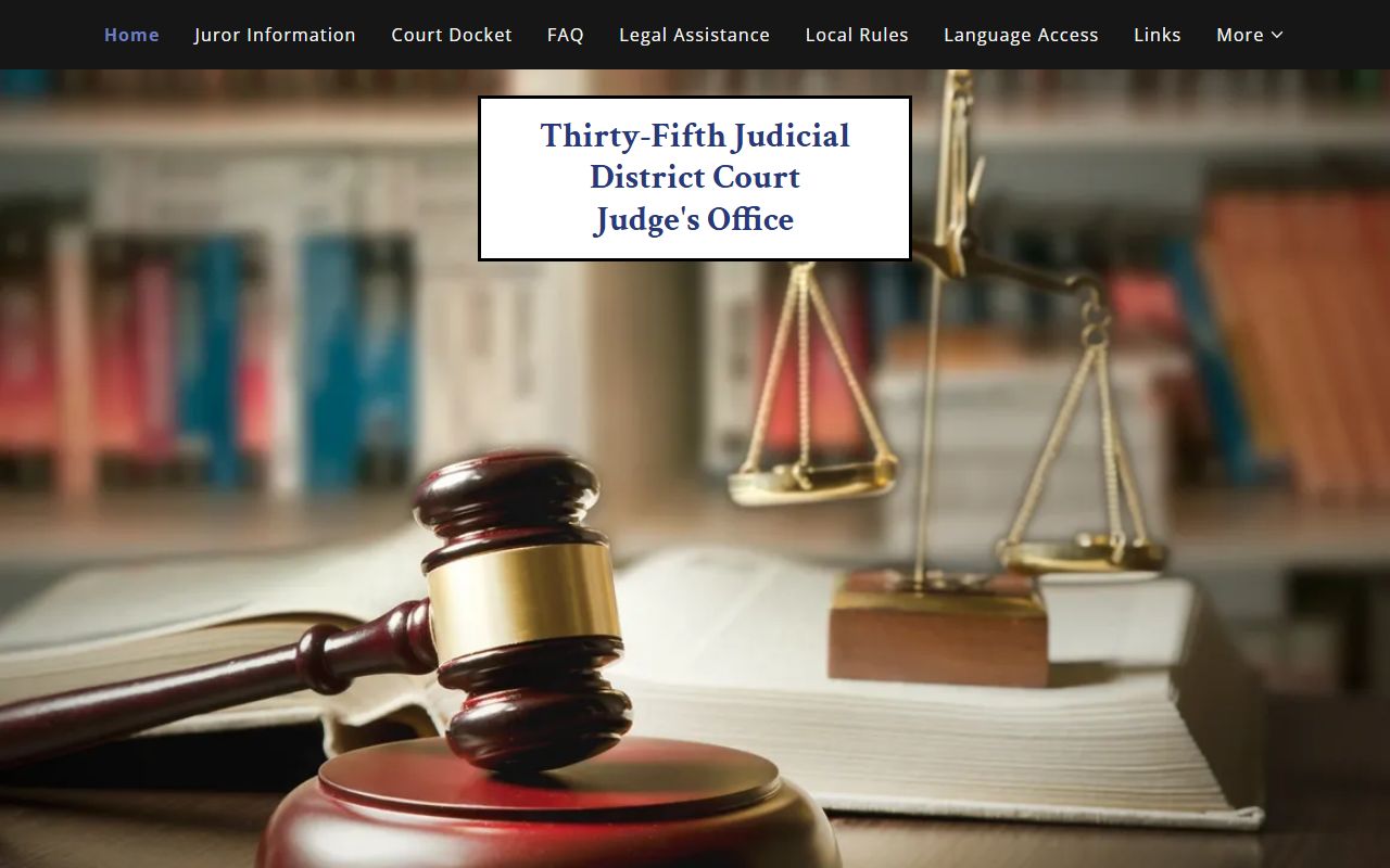 Grant Parish court records 35th Judicial District Court homepage