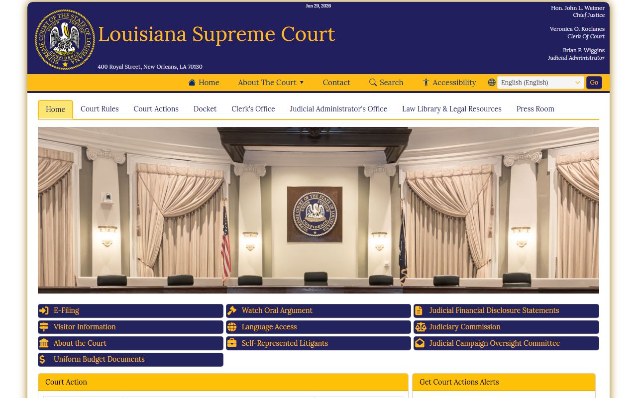Grant Parish court records Louisiana judicial branch source