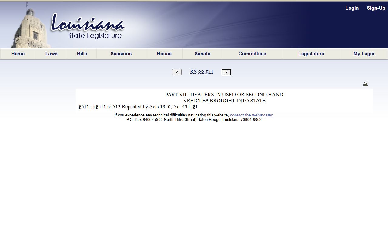 Grant Parish County traffic court records Louisiana crash report statute